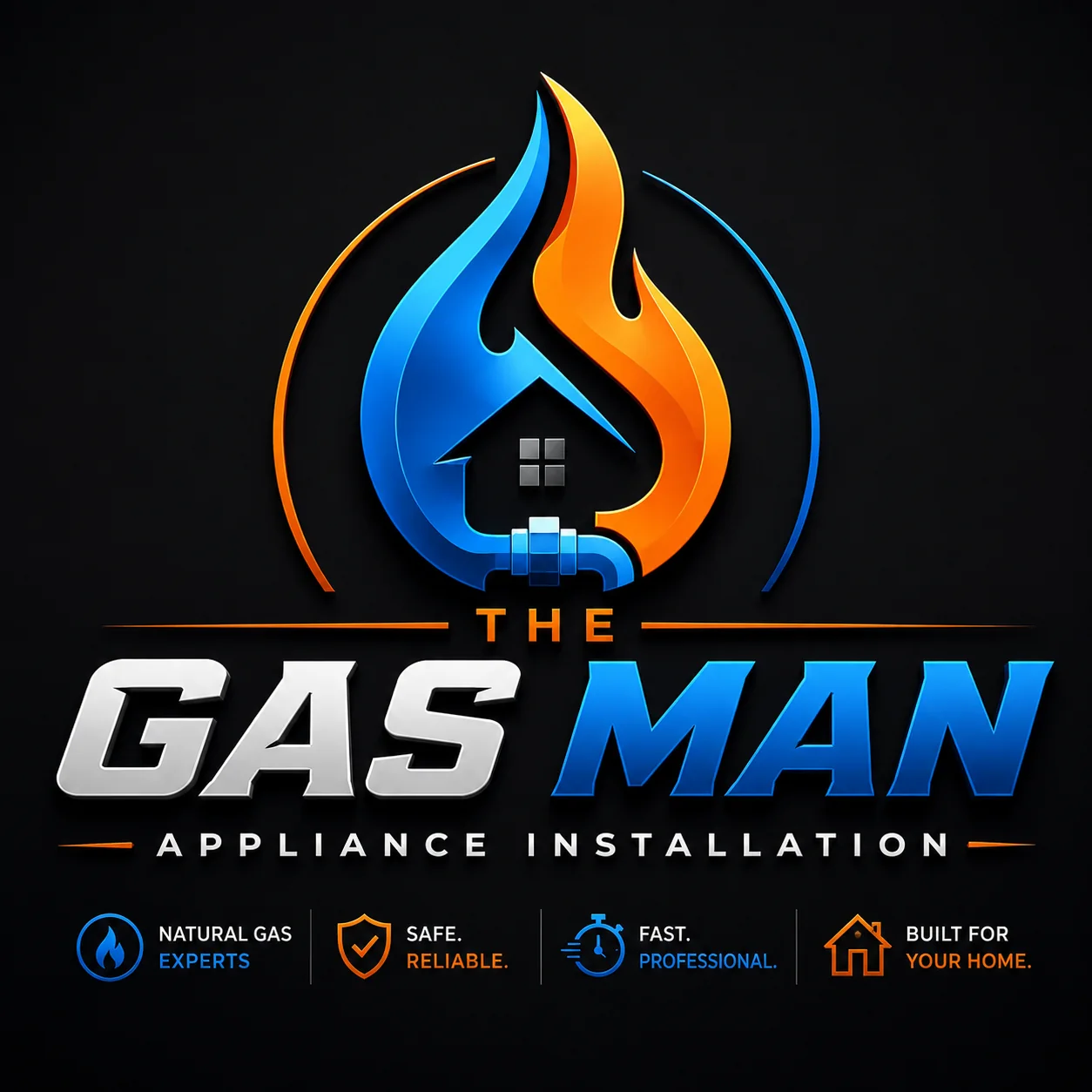 The Gas Man appliance installation identity