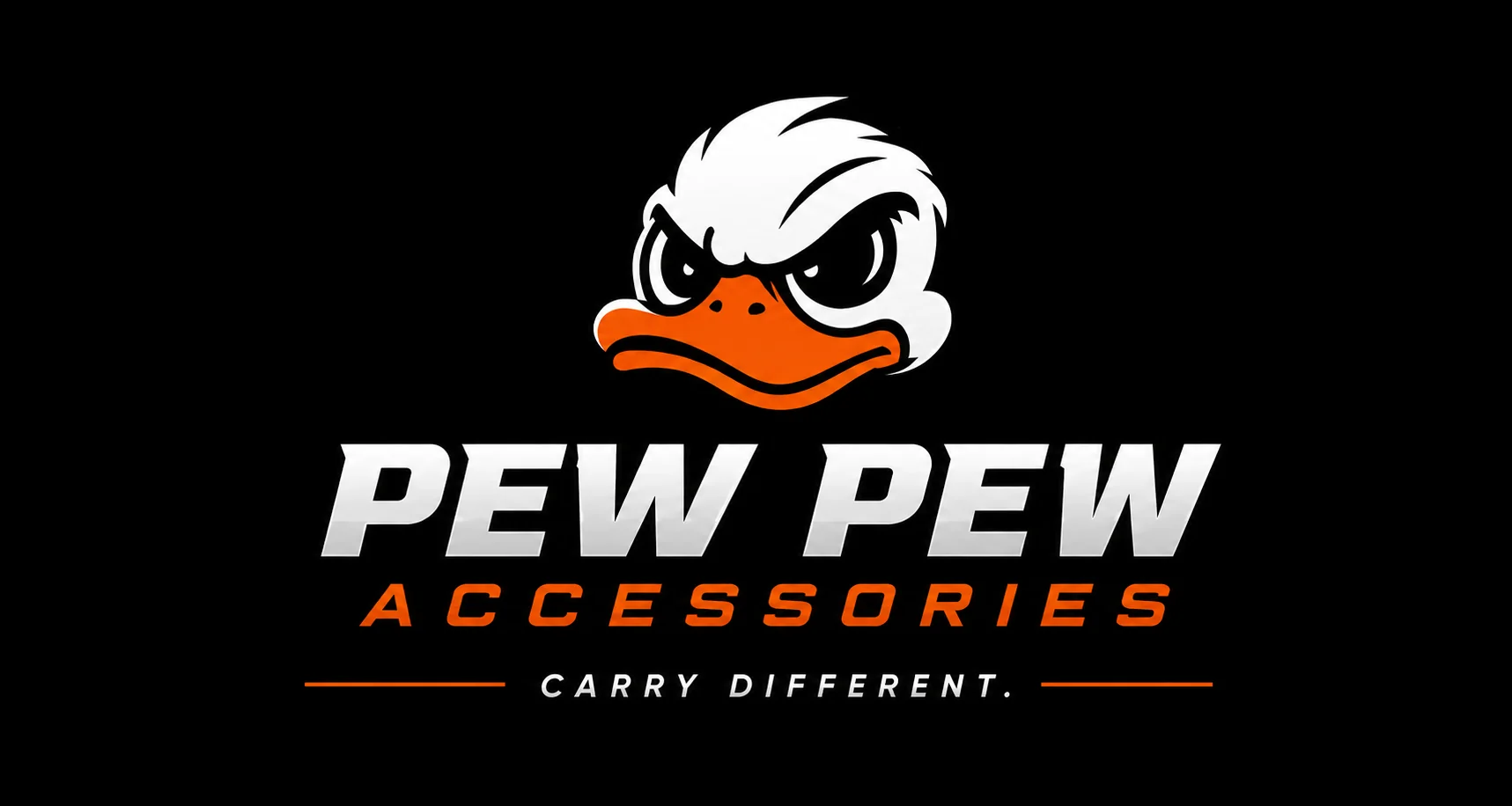 Pew Pew Accessories logo system