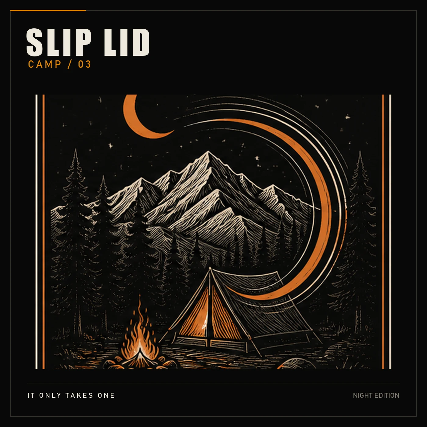 Original SlipLid camp identity artwork